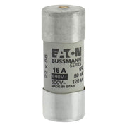 Eaton - Zylindrische Sicherung Sicherungseinsatz Nieders. CYL GG 22,#C22G16S 16A AC 690V 80kA − 10 Stück