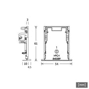 LTS Licht&Leuchten - Mechanisches Zubehör/Ersatzteile für Leuchten Enddeckel (VE2) LK-Z 045.2 silber silber