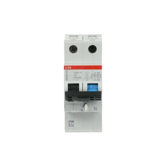 ABB Stotz S&J - Kombination FI-Schalter/Leitungsschutzschalter FI-Schutzschalter FS401M-C6/0.03