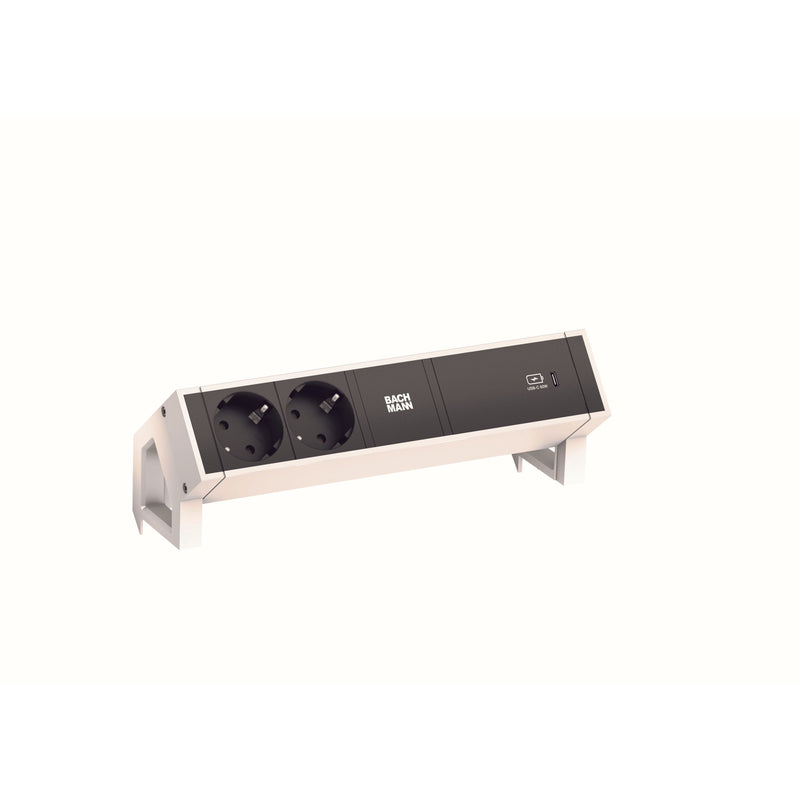 Bachmann - Mehrfachsteckdose Steckdosenleiste 902.934 DESK2 2xCEE7/3 1xUSB