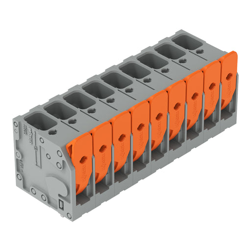 WAGO - Leiterplattenklemme Hebel 2606-3109/020-000 6mm²,grau − 25 Stück