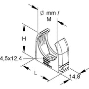 HKL - Rohrschelle RO-Clip-Rohrschelle gr 796.110 − 100 Stück