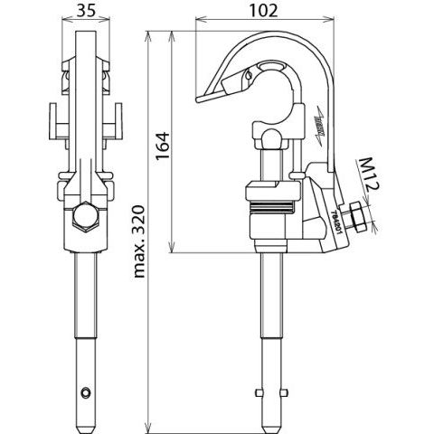 DEHN - Anschlusselement für EuK-Vorrichtung Phasenschraubklemme PSK 4 30 SQL D 4-30mm