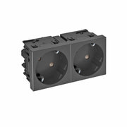 OBO Bettermann - Steckdose 33 Grad, 2-fach STD-D3SC SWGR2 Schutzkontakt,Con.45