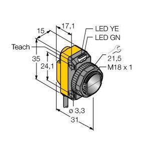 Turck - Reflexions-Lichtschranke Opto Sensor QS18EP6XLPC Lichtschranke