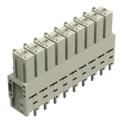 WAGO - Leiterplattensteckverbinder THT-Federleiste gerade 831-3509 Maß 7,62mm,lgr − 12 Stück