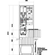 GSAB Elektrotechnik - Zähler-Komplettschrank Zähleranschlusssäule 01.00.1P11APZRfZ 1Z, ohne TSG