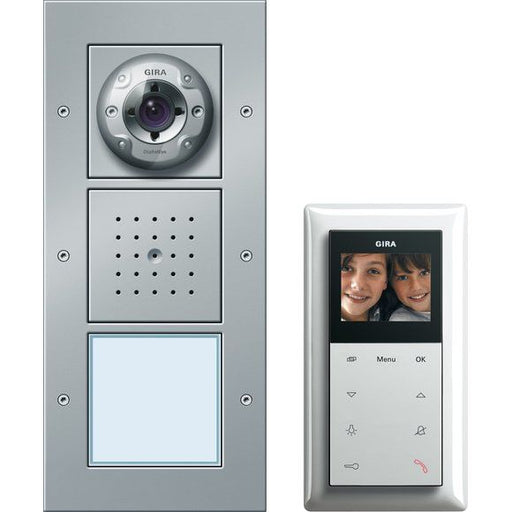 Gira - Türsprech-Set Einfam.haus-Paket 049545 Video alu