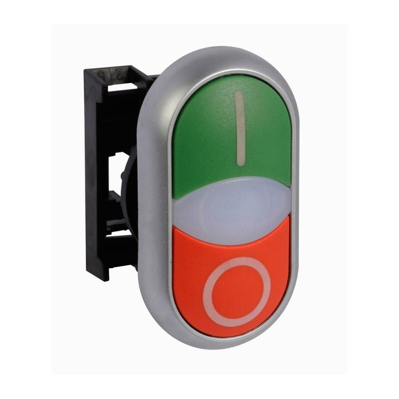 Eaton - Frontelement für Drucktaster Doppeldrucktaster M22-DDLM-WS-X1/X0 RMQ-Titan tastend