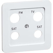 Peha - Einsatz/Abdeckung für Kommunikationstechnik Abdeckung 4-fach rws D 80.610.02 TV/4B für Antennendose