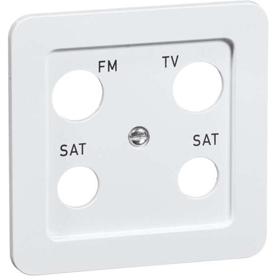 Peha - Einsatz/Abdeckung für Kommunikationstechnik Abdeckung 4-fach rws D 80.610.02 TV/4B für Antennendose