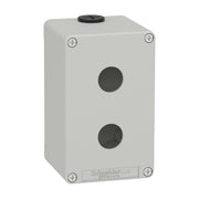 Schneider Electric - Gehäuse für Befehls- und Meldegeräte Leergehäuse XAP, Metall XAPD2502 grau, für 2x22mm