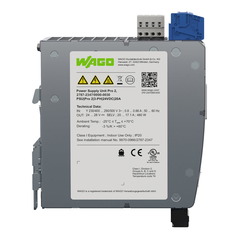 WAGO - Gleichstromversorgung Stromversorgung 2787-2347/000-030 Pro 2,3-phasig