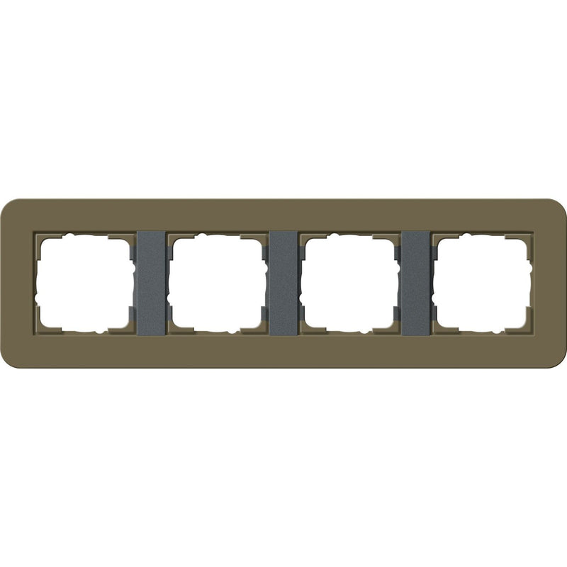 Gira - Abdeckrahmen 4fach 0214426 Umbra/Anthrazit