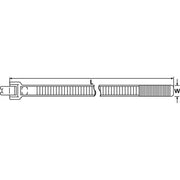 HellermannTyton - Kabelbinder Wiederöffnungsbinder RT250-N12-BK-C1 − 100 Stück