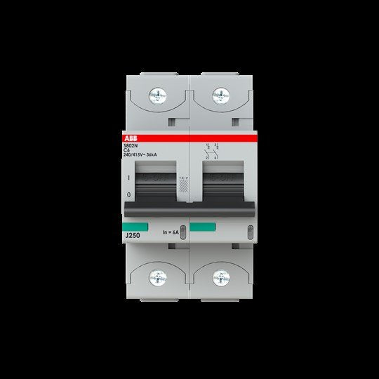 ABB Stotz S&J - Leitungsschutzschalter Hochl.-Sicherungsautomat S802N-C6 2P C-Charakt. 6A