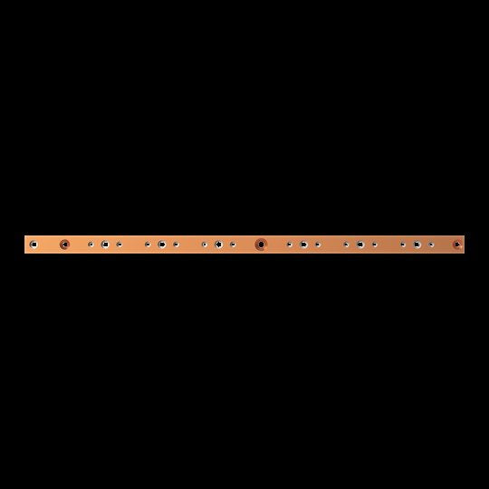 Striebel&John - Sammelschiene Kupferschiene lose ZX2522 30x10mm, L:774mm
