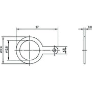 Telegärtner - Zubehör/Ersatzteile für Fernmeldetechnik Masselötfahne 1/2" 100020367 f.BNC