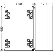 Hensel - Dose, Gehäuse für Montage auf der Wand/Decke Kabelabzweigkasten K 7004 16-70qmm 3ph. 4p