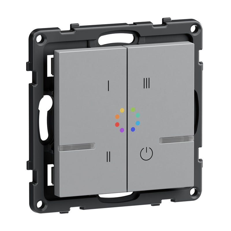 Legrand - Sender/Fernbedienung für Installationsschalterprogramme Seano m Netatmo Wandsender Legrand 765743 Farbe: Aluminium
