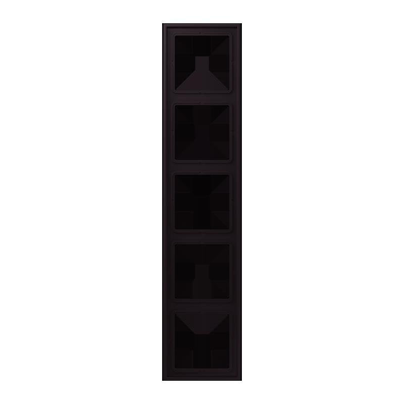 Jung - Abdeckrahmen Rahmen 5-fach LC 985 248 noir divoire