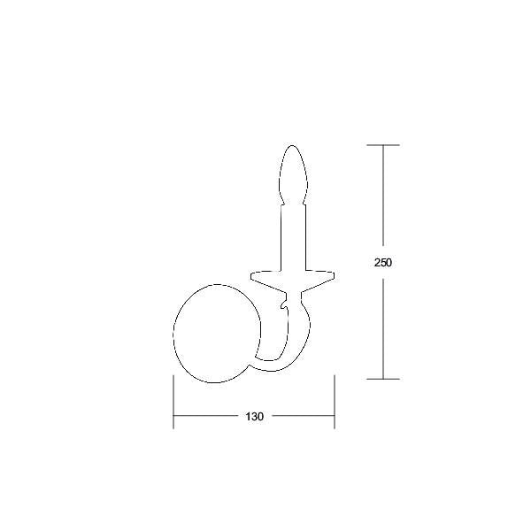 Brumberg Leuchten - Decken-/Wandleuchte Wandleuchte 50801020 E14 chrom 1x40W max