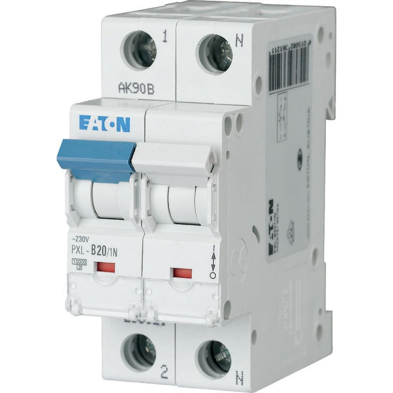 Eaton - Leitungsschutzschalter LS-Schalter m.Beschrift. PXL-D20/1N D 20A, 1p+N