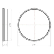 Kaiser - Zubehör/Ersatzteile für Leuchteneinbaugehäuse Verlängerungsring 1282-25 Einbauhöhe 25mm