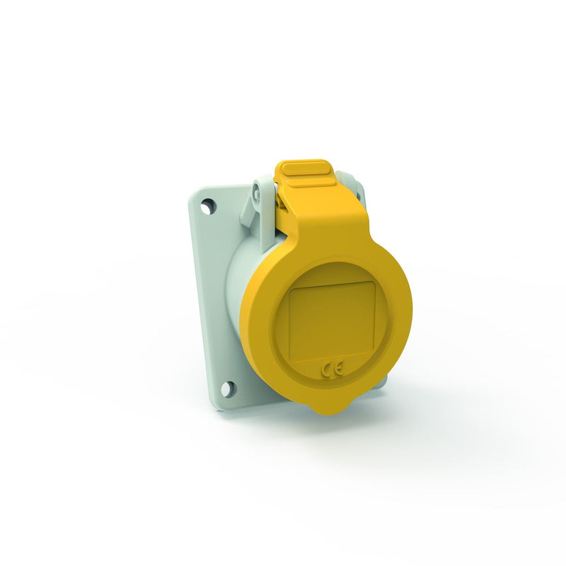 Bals Elektrotech - CEE-Anbausteckdose (IEC 60309) Anbausteckdose Neigung 127711 16A 3p 110V 4h IP54 − 10 Stück