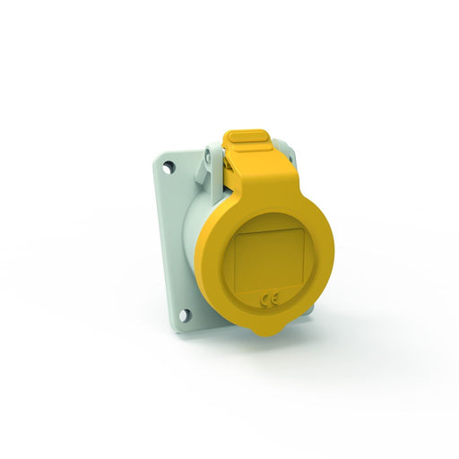 Bals Elektrotech - CEE-Anbausteckdose (IEC 60309) Anbausteckdose Neigung 127711 16A 3p 110V 4h IP54 − 10 Stück