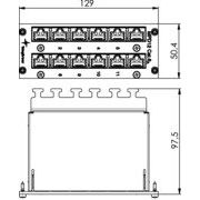 Telegärtner - Patchpanel Kupfer Mini-Verteiler Cat.6 3HE 100007001 MPD12-H K ungeschir