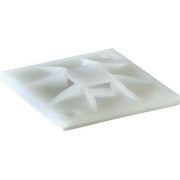 HellermannTyton - Befestigungssockel und -element für Kabelbinder Montagesockel QM30-PA66-NA-C1 30x30mm natur − 100 Stück