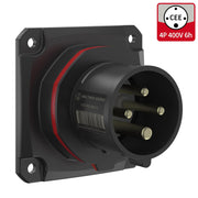 Walther Werke - CEE-Gerätestecker (IEC 60309) CEE NEO Anbaugerätestecker FW611406CC gerade 16A 4P 6h − 10 Stück