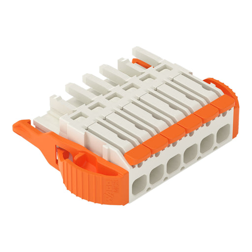 WAGO - Kabelsteckverbinder für Leiterplattensteckverbinder Federleiste 1-Leiter Hebel 2721-1106/037-000 Push-in Cage Clamp − 50 Stück