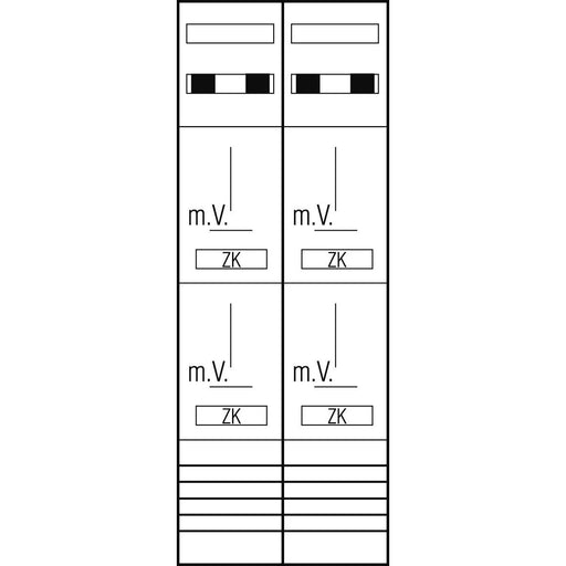 ABN - Zählerfeld Zählerplatz Z29640 3Pkt 4Z