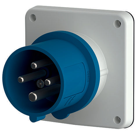 Mennekes - CEE-Gerätestecker (IEC 60309) Anbaustecker 837 16A,4p,9h,230V,IP44 − 10 Stück