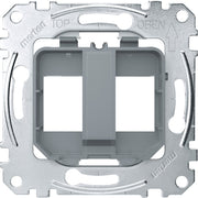 Merten - Einsatz/Abdeckung für Kommunikationstechnik Tragplatte transparent MEG4566-0080 für Steckverbinder