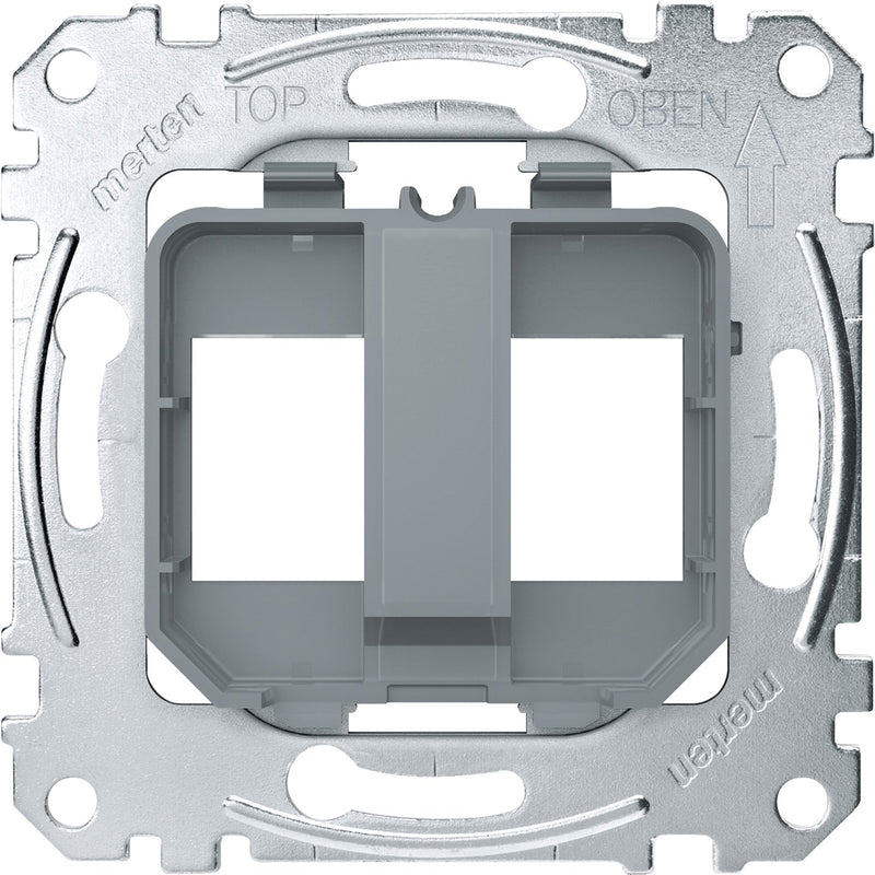 Merten - Einsatz/Abdeckung für Kommunikationstechnik Tragplatte transparent MEG4566-0080 für Steckverbinder