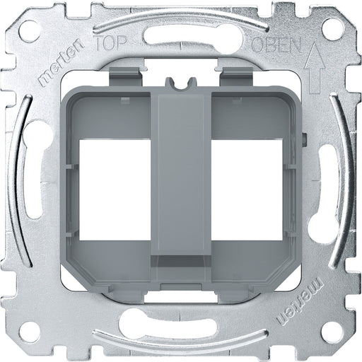 Merten - Einsatz/Abdeckung für Kommunikationstechnik Tragplatte transparent MEG4566-0080 für Steckverbinder