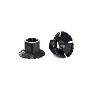 HellermannTyton - Befestigungssockel und -element für Kabelbinder Kunststoffmutter KM6-PA66HIR-BK(2000) 17,5x9,6mm schwarz − 2000 Stück
