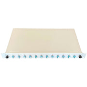 Paschke - Patchpanel LWL Spleissbox ausziehbar 19" 442405-12SA 12xLCd OM3 AQUA