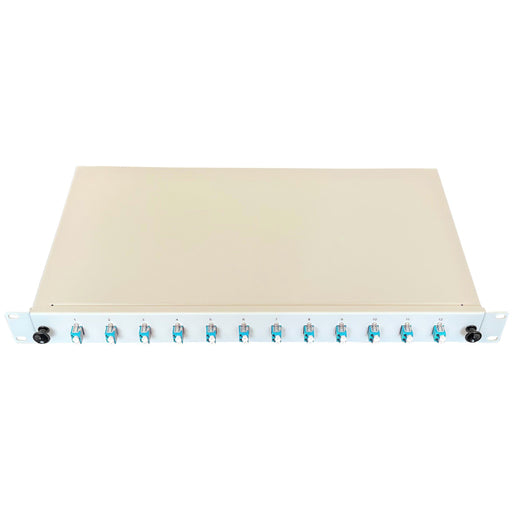 Paschke - Patchpanel LWL Spleissbox ausziehbar 19" 442405-12SA 12xLCd OM3 AQUA
