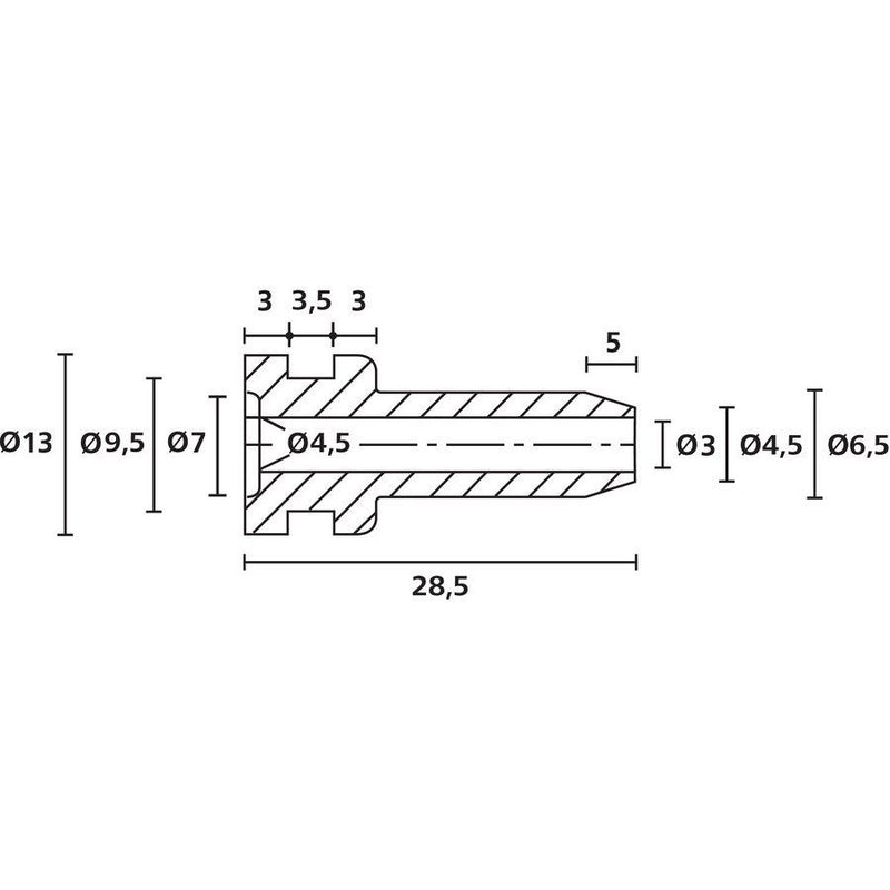 HellermannTyton - Durchführungstülle Knickschutz-Tülle HV2104-PVC-BK-M1 − 1000 Stück