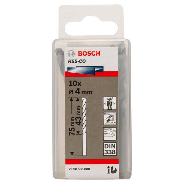 Bosch - Bohrer PRO Stainless Steel HSS-Co 2608585880 Spiralbohrer 4 x 43