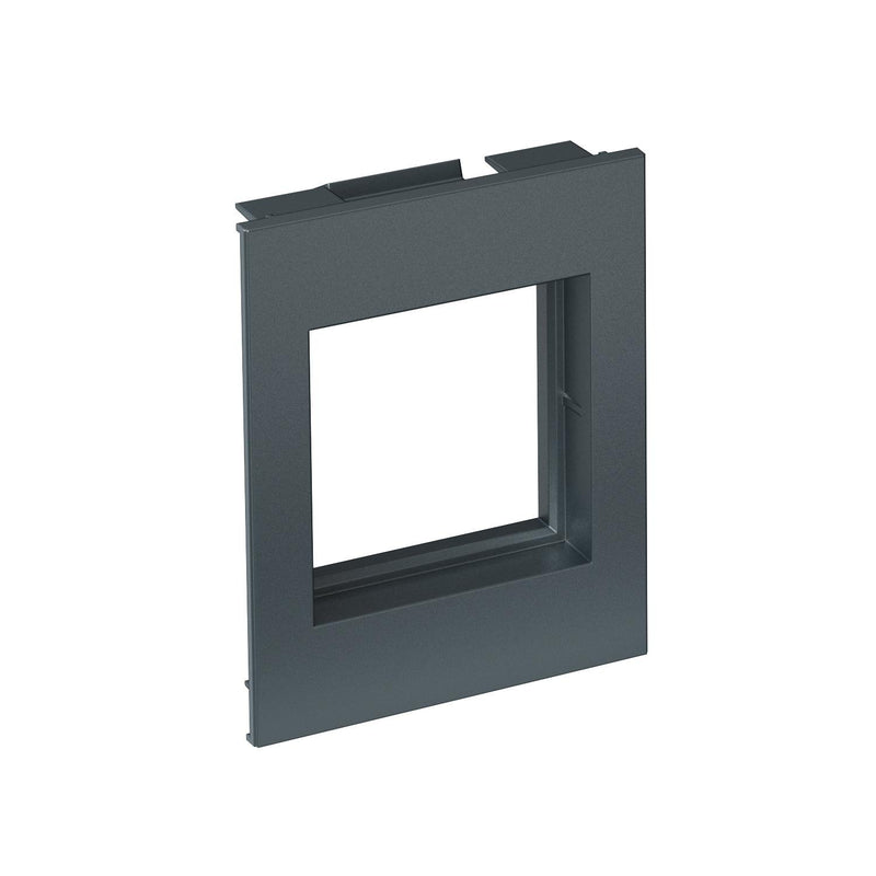 Rehau - Abdeckrahmen Rahmen 1-fach BRK CF1 M45 alu f.Modul 45 anth