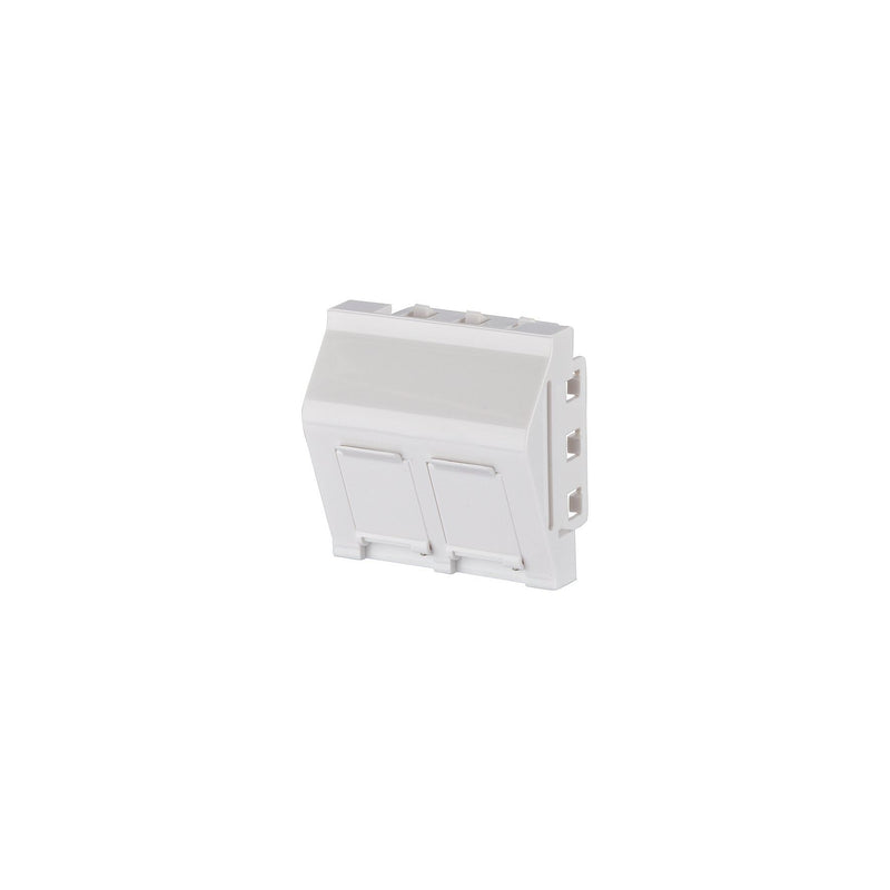 Metz Connect - Kommunikationsanschlussdose Kupfer Kanalanschlußeinheit 130915J4502KE RACEWAYOUT2PORT45x45