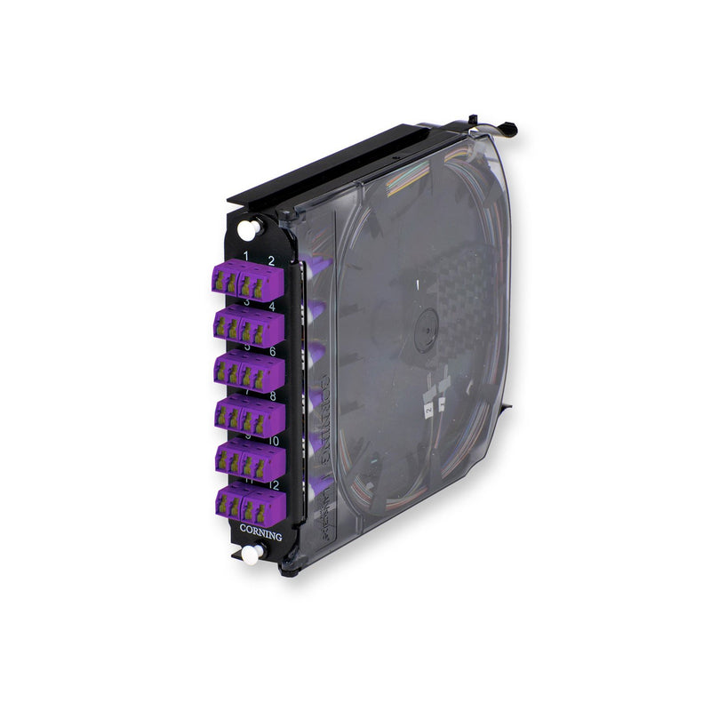 Corning - Spleißkassette CCH SPLC CASS,24F,LC-D,OM4 CCH-CS24-AV-P00QE SHUTTER,250UM,V