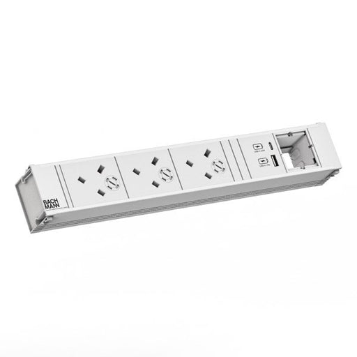 Bachmann - Mehrfachsteckdose Steckdosenleiste CONI 912.718 3xUK 45° 1xUSB A/C22