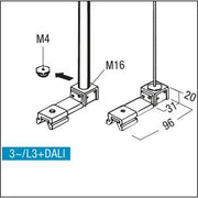 Zumtobel - Mechanisches Zubehör/Ersatzteile für Leuchten Befestigungsstück 3ph ws S2 802630 Anfangseinspeisung