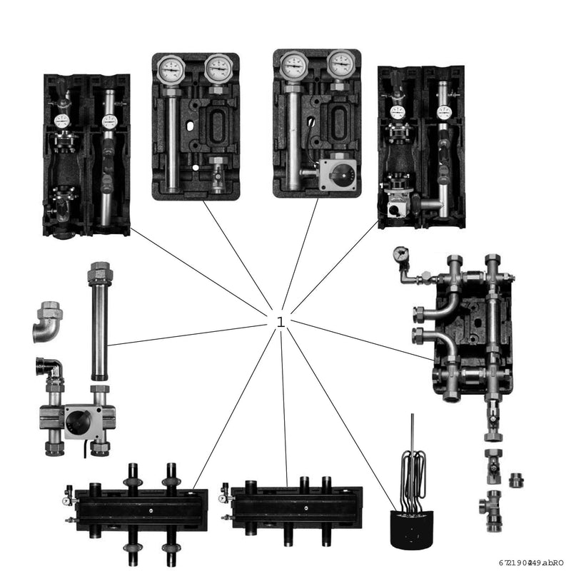 Bosch Thermotechnik - Zubehör/Ersatzteile für Wärmepumpe Heizkreis-Set WWM32 ohne Mischer, DN32